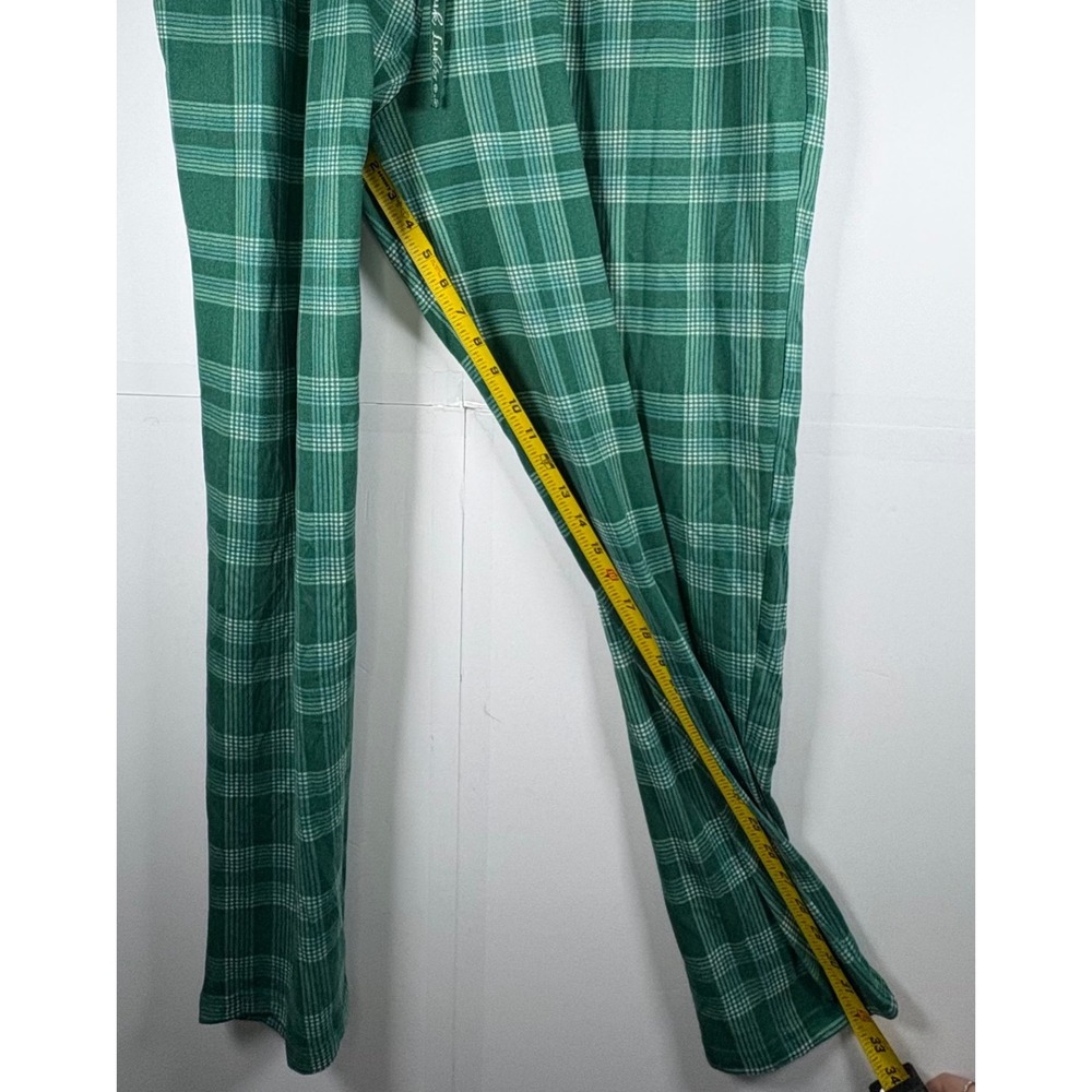 Muk Luks‎ Women's Butter Knit Lounge Pajama Set Green Buffalo Check Size 2X - Picture 10 of 12